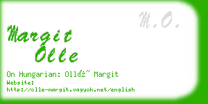 margit olle business card